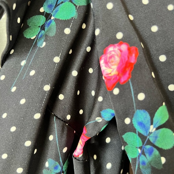 For Love & Lemons Rosen tie front black top size XXS - Picture 4 of 9